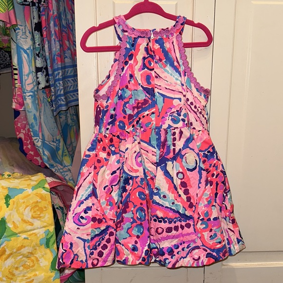 Lilly Pulitzer fit and flare dress absolutely beautiful 😍 size 4 ❤️ LP - Picture 4 of 9